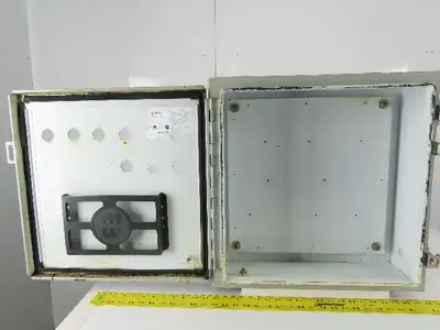 HAMMOND MANUFACTURING Wall Mount Electrical Enclosure JIC 20x20x6" W/Back Plate