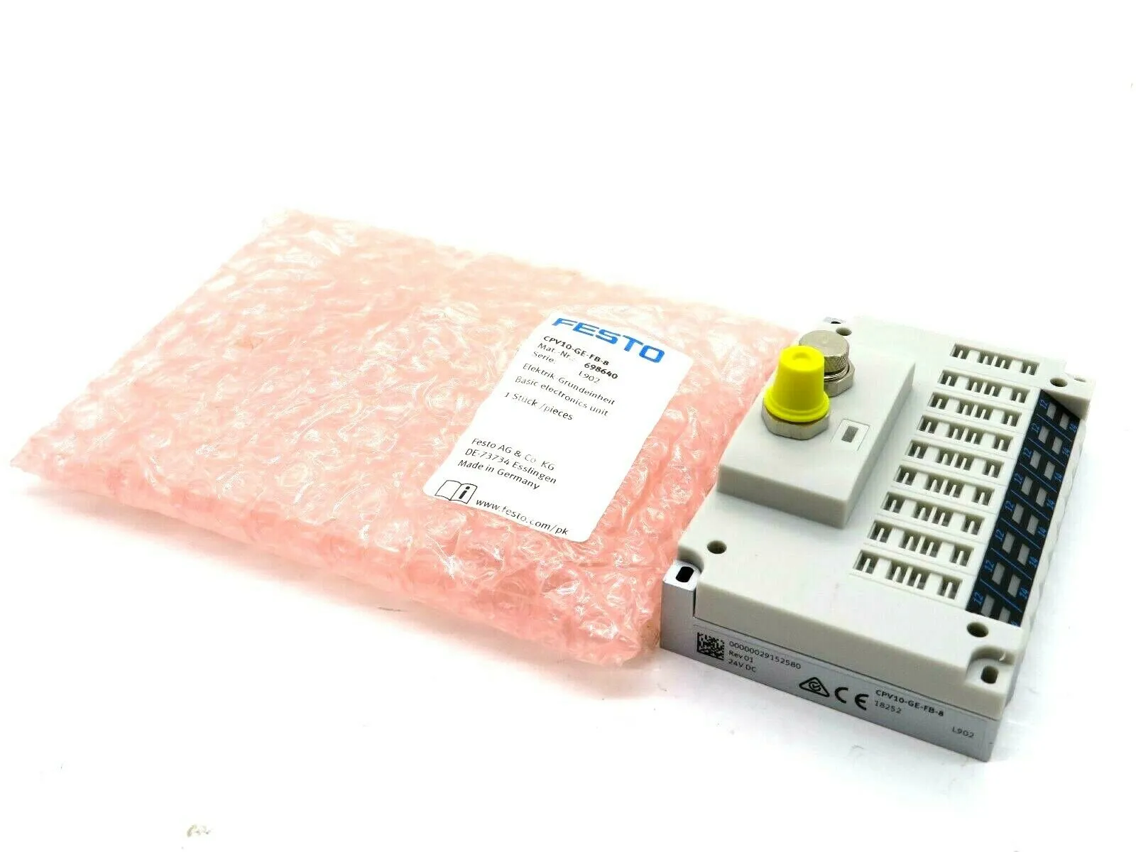 NEW FESTO ELECTRIC CPV10-GE-FB-8 TERMINAL 698640 CPV10GEFB8