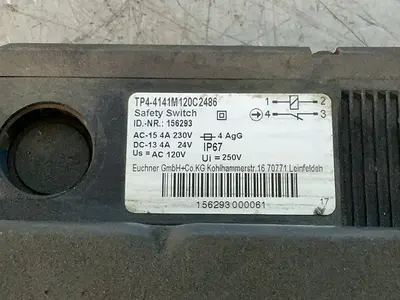 Used EUCHNER TP44141K110M & TP44141M120C2486 Relays & Switches Ohio US | HGR 24 #1326000