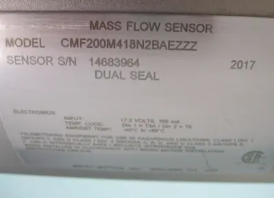 Used Micro Motion CMF200 M418N2BAEZZZ Sensors New Hampshire US | Bitter End Trading #1452930
