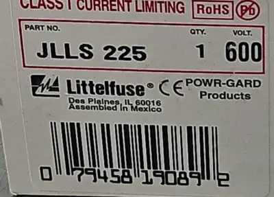 Littelfuse JLLS 225 Fast Acting Fuse Loc4E44