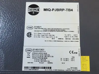 NEW THERMON MIQ-PJBRP-TB4