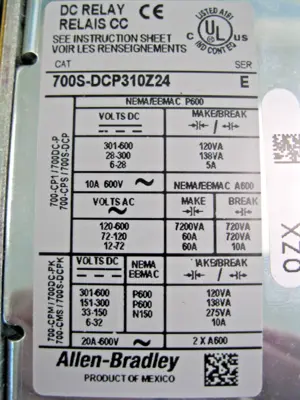 USED Allen-Bradley 700S-DCP310Z24