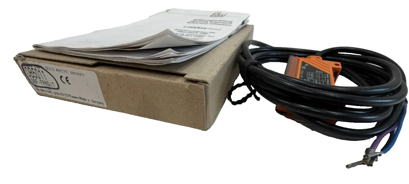NEW IFM EFECTOR OB5011 PHOTOELECTRIC FIBER OPTIC SENSOR OBF-FPKG/T