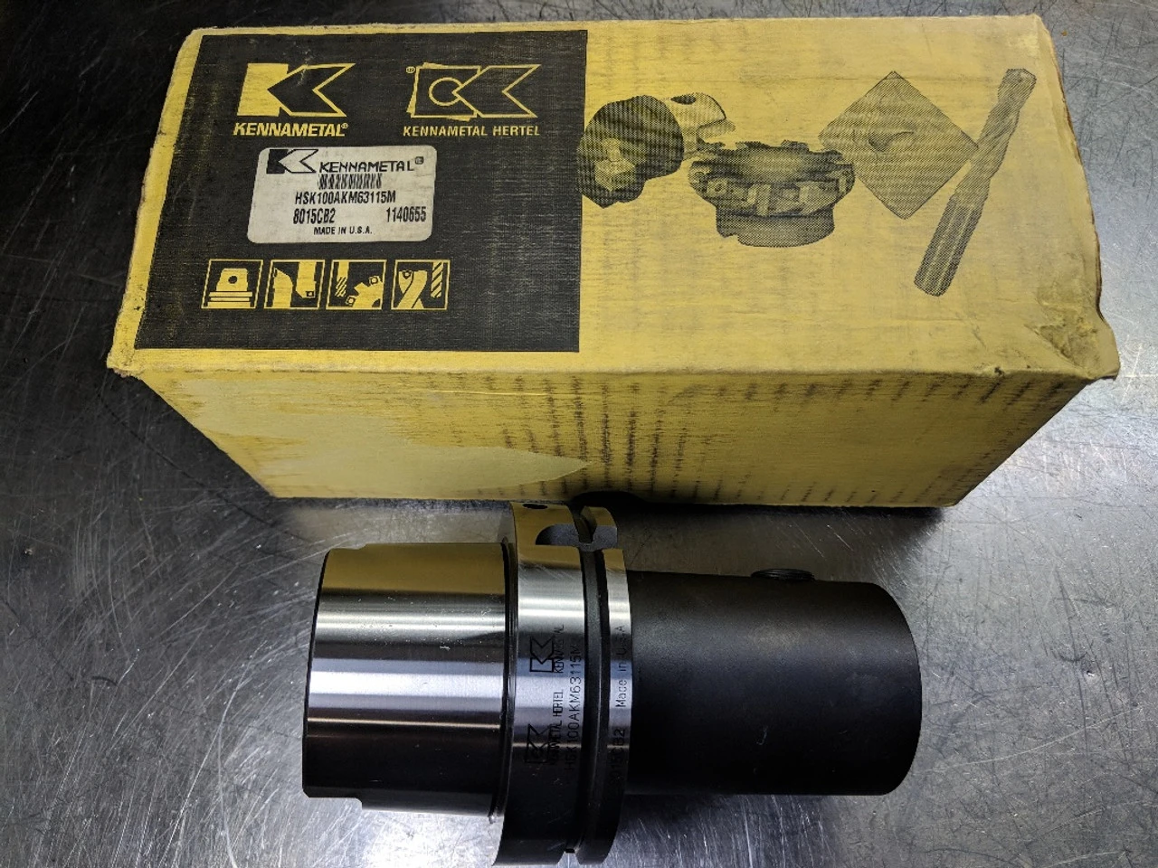Kennametal HSK100A to KM63 Adapter 115mm Pro HSK100AKM63115M (LOC2792A)