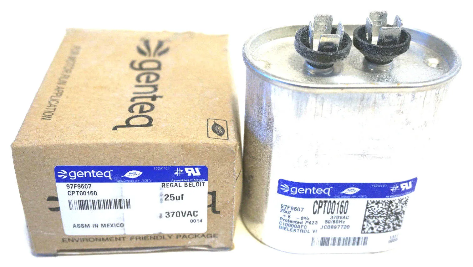 NEW GENTEQ 97F9607 CAPACITOR CPT00160