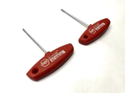 USED WIHA 364/T 20X100 TORX T-HANDLE T20 100MM LENGTH LOT OF 2