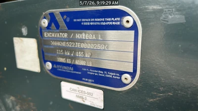 Used 2023 HYUNDAI HX160AL Crawler Excavators South Carolina US | National Equipment Dealers #1422294
