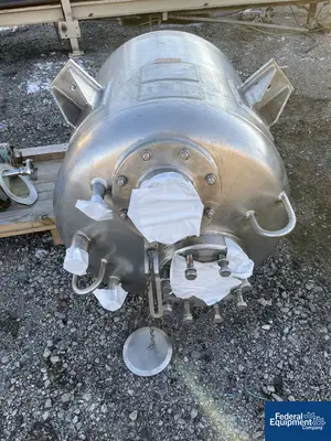 USED Alloy Fabricators 100 Gal Alloy Fab Tank, 316L S/S, 15#