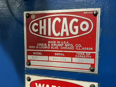 Used CHICAGO DREIS & KRUMP 265 Press Brakes Ohio US | HGR 24 #1568470