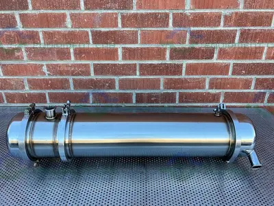 Stainless Steel  Shell / Tube w/  Micron Filter 8.5" x 40"