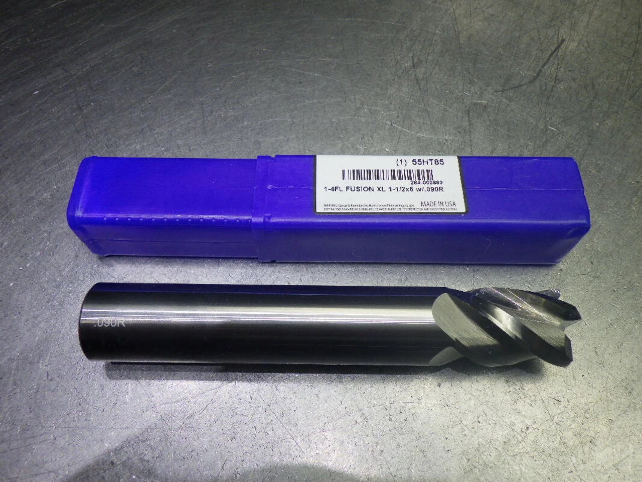 Monster Fusion 1" 4 Flute Carbide XL Endmill 1" Shank .09" R 284-000893 (LOC3546)