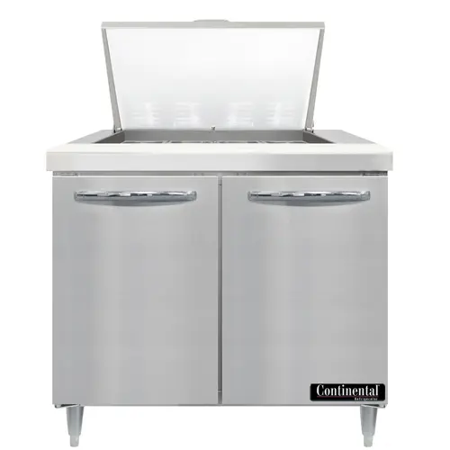 Continental D36N12M 36" Designer Line Sandwich/salad Prep Table W/ Refrigerated Base, 115v