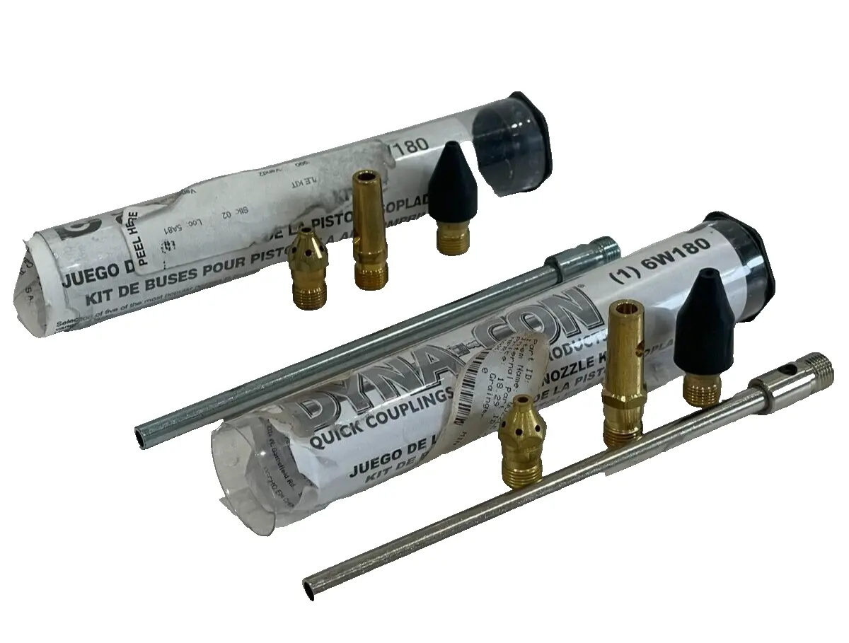 NEW DYNAQUIP CONTROLS 6W180 NOZZLE KIT SET OF 2