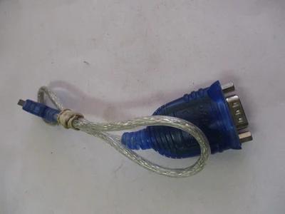 New USB to DB9 Male Serial Adapter Blue Cable (QTY 3)