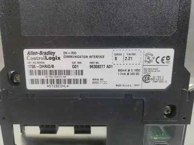 USED Allen Bradley 1756-DHRIO/B G01 F/W2.21 DH+/RIO Comm Interface