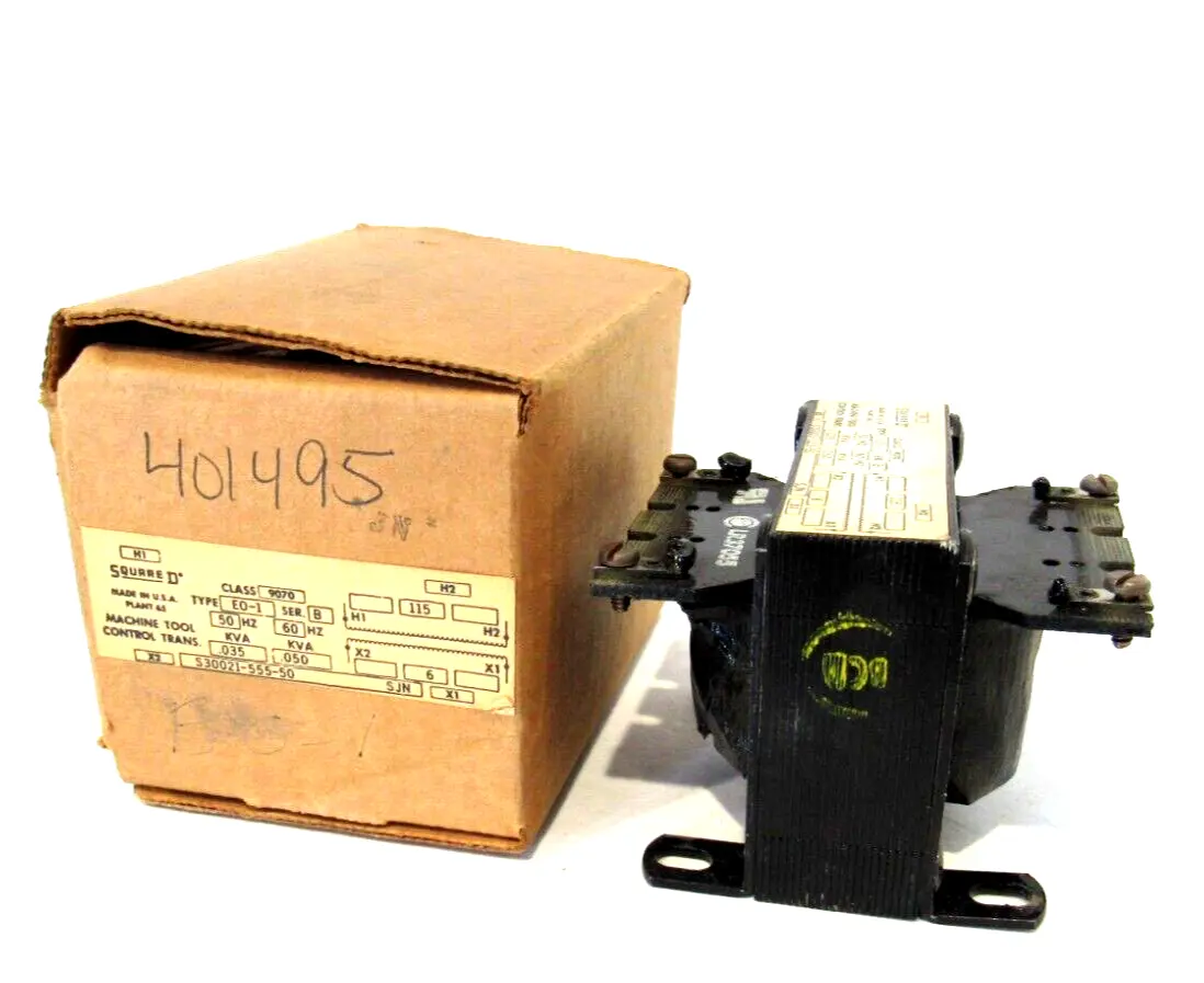 NEW SQUARE D 9070-EO1 TRANSFORMER 9070EO1