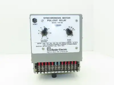 Basler PRP320 Electric Synchronous Motor Pull-out Relay 120/208/240/480V 6VA