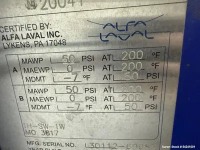 USED Alfa Laval 1H-SW-1W