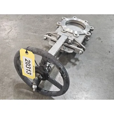 Used 6" Henry Pratt Co Stainless Steel Manual Knife Gate Valve - Fig. 77