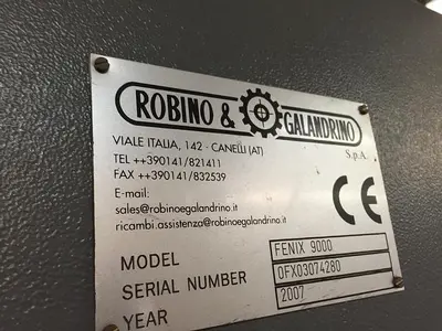 USED 2007 ROBINO & GALANDRINO FENIX 9000