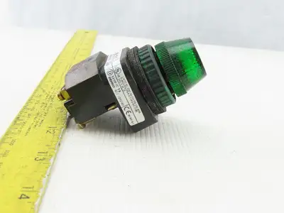 Allen Bradley 800H-PRH16R/F LED Green Pilot Light 120V Series F