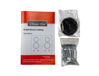 Magic Chef 12 IN. RADIANT ELECTRIC CERAMIC GLASS COOKTOP IN BLACK WITH 2 ELEMENTS