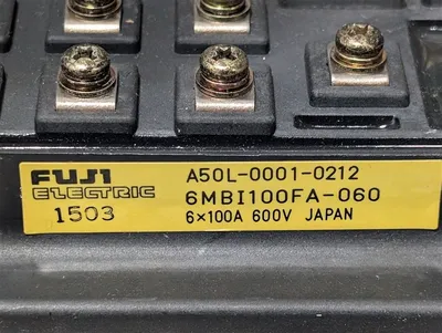 Fuji Electric A50L-0001-0212 Power Module 6x100A 600V 6MBI100FA-060 Used