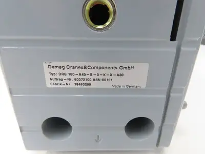 Demag DRS 160-A45-B-0-K-X-A30 Radblock Crane Hoist Drive Wheel Block Size 160