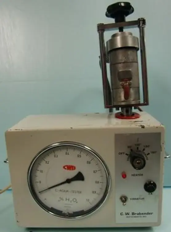 Used BRABENDER RAMA IS THE FIRST DYNAMIC MECHANICAL TEST SYSTEM TO AUTOMATE SAMPLE CONDITIONING AND TESTING Moisture Testers Texas US | Bamko Surplus Process Equipment #935274