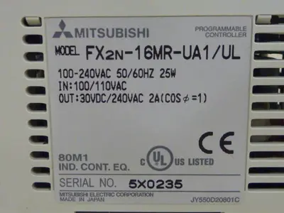 USED MITSUBISHI FX2N-16MR-UA1/UL