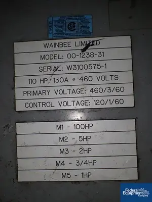 USED Holzmag Holzmag Single Shaft Shredder, 100 HP