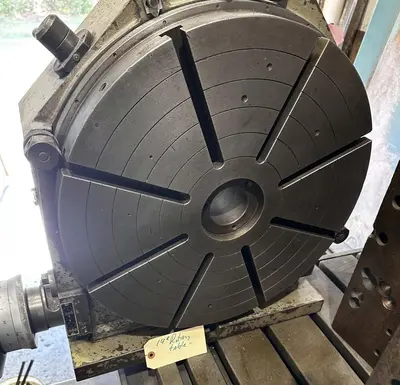3.5"  x 40 TAPER TOS MODEL #W9 ROTARY TABLE HORIZONTAL BORING MILL WITH FACING HEAD : YOBRO 25160