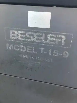 Beseler T-15-9 Heat Shrink Tunnel 78″ X 12-1/2″ 220V 3PH