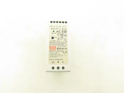 Mean Well MDR-40-24 DIN Rail Power Supply 100-240VAC to 24VDC 40W  Lot of 2