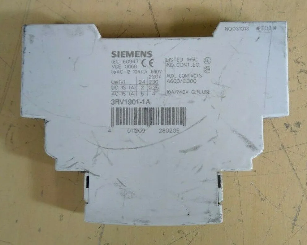Siemens 3RV1901-1A Auxiliary Contact Switch 4D