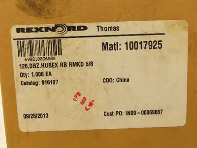 New | in-Stock REXNORD THOMAS _UNKNOWN_ Miscellaneous MRO | Arrow Industrial #652349