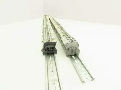 ABB Entrelec Mixed Size Terminal DIN Rails 2-Pole Lot of 165