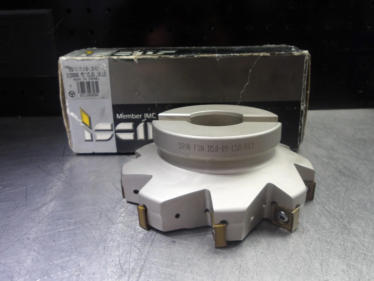 Iscar 5" Coolant Thru Facemill 1.5" Arbor S890 FSN D5.0-09-1.50-R13 (LOC2363A)