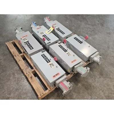 Used Lot of (6) General Electric GE 60AMP Heavy Duty Safety Switch Disconnect