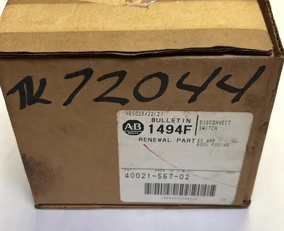 New | in-Stock ALLEN-BRADLEY 40021-567-02 Miscellaneous Equipment (Electrical & Power) Ohio US | Surplus Asset Holdings #1337570
