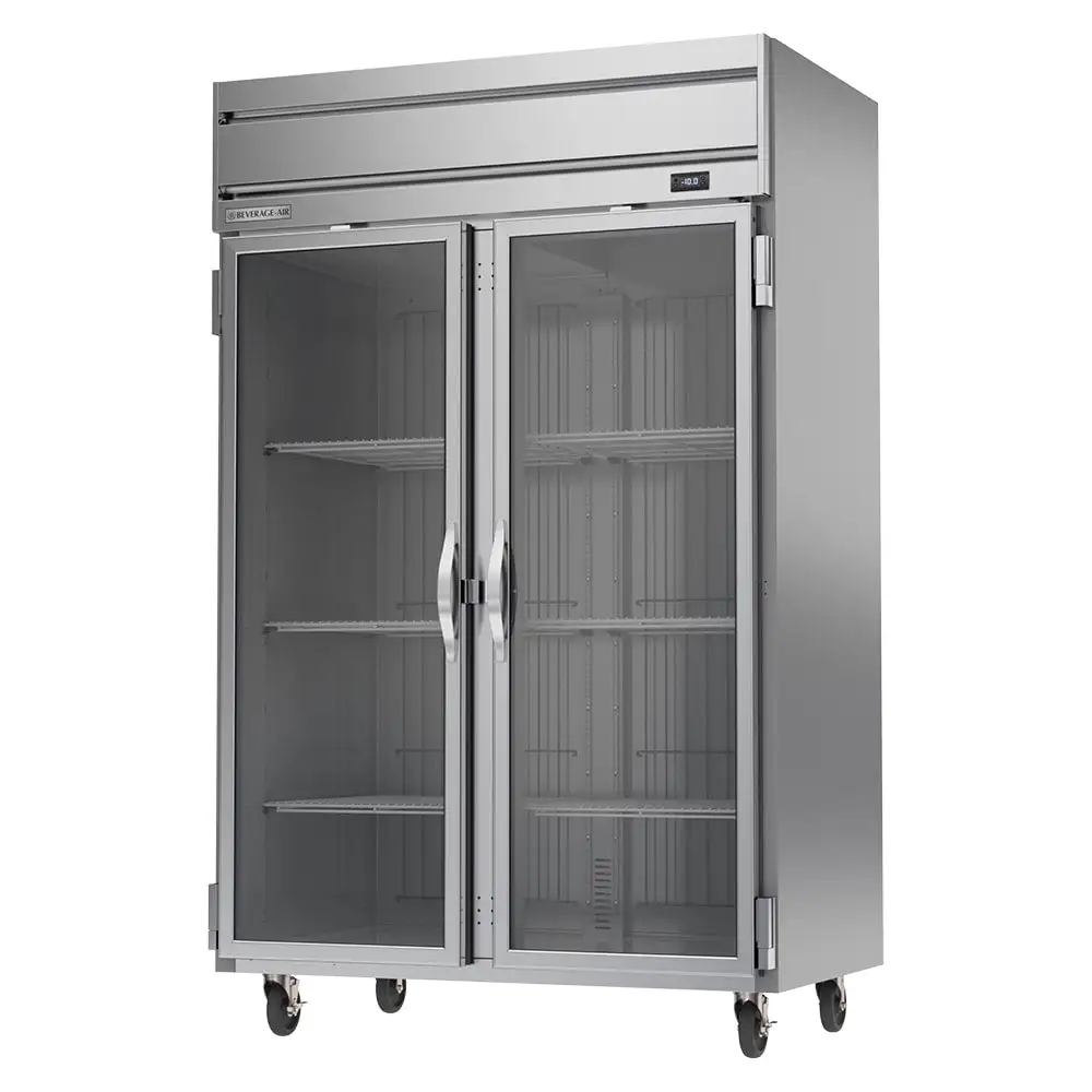 Beverage-Air HF2HC-1G 52" Horizon Series Two Section Reach In Freezer, (2) Left/right Hinge Glass Doors, 115v