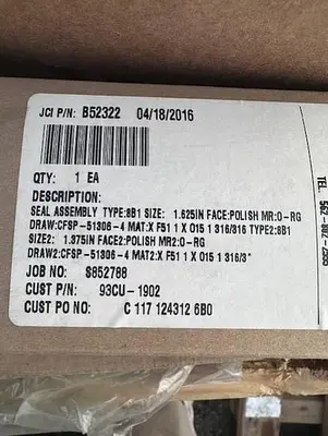 John Crane Seal Assembly PN B52332