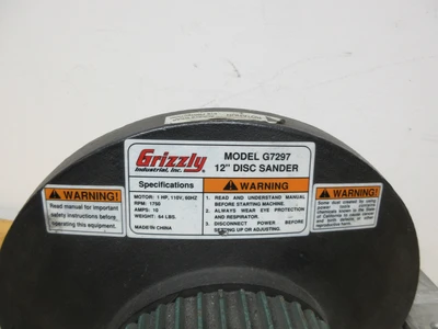 Used GRIZZLY INDUSTRIAL G7297 Woodworking Sanders Minnesota US | Machinesused.com #1414633