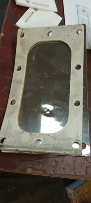 STAINLESS STEEL  ACCESSS DOOR ,10 HOLE 11" CURVE DOOR