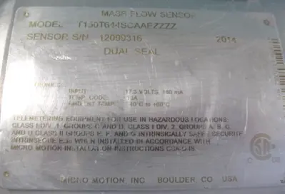 USED Micro Motion T150 T644SCAAEZZZZ