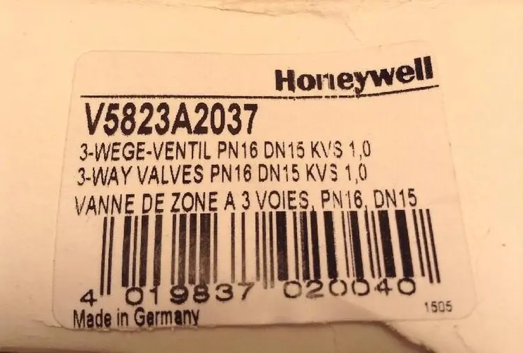 New | in-Stock HONEYWELL V5823A2037 Pump & Valve Parts Ohio US | Surplus Asset Holdings #1235098