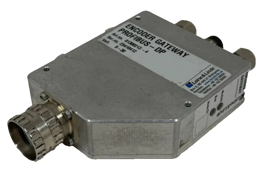 USED LEINE & LINDE 01300213-4 ENCODER GATEWAY PROFIBUS-DP