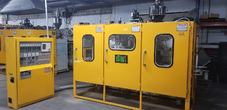 Used 2004 AKEI 70SN-TS-DH-PVC Blow Molding Machines | Hunter Plastics #788758