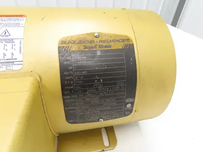 Baldor Electric CEM3546 Super E Motor 1Hp 1760 RPM 230/460V 3PH Frame 56C